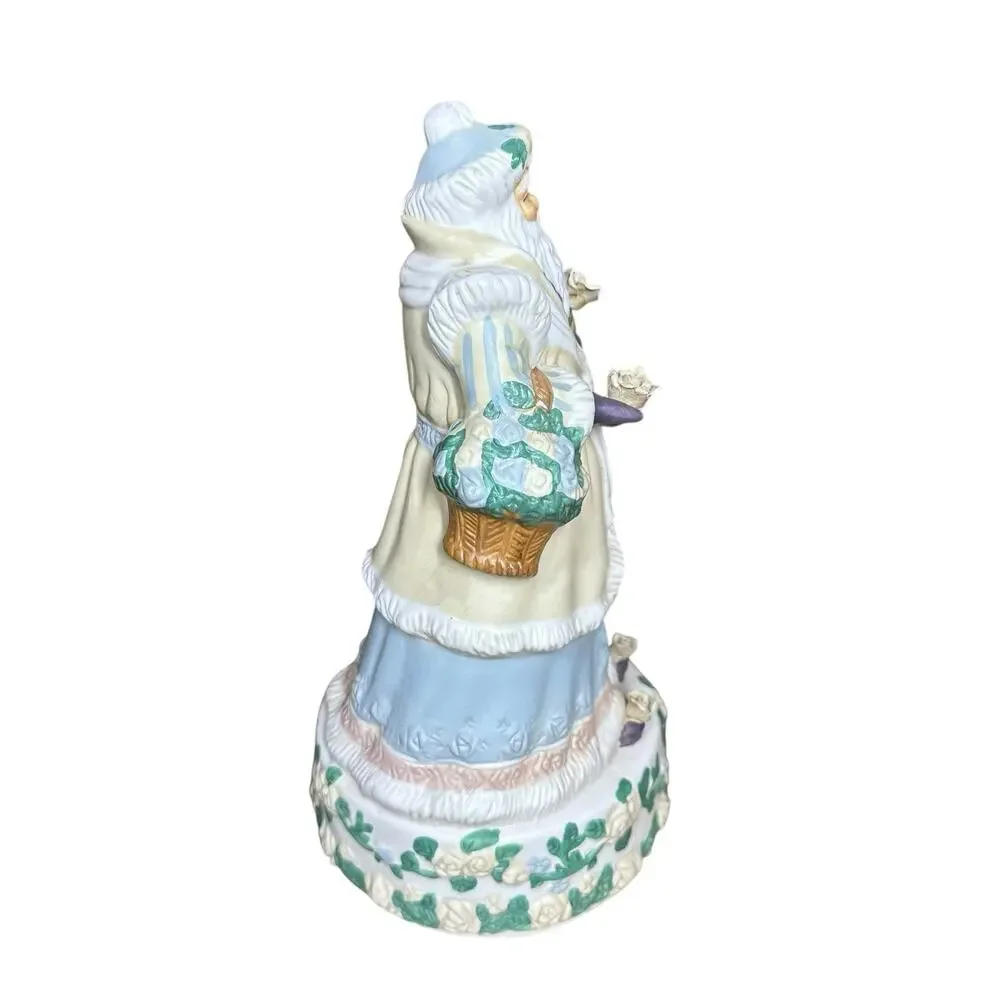 Vintage Victorian Collectors Santa Music Box Figurine 11